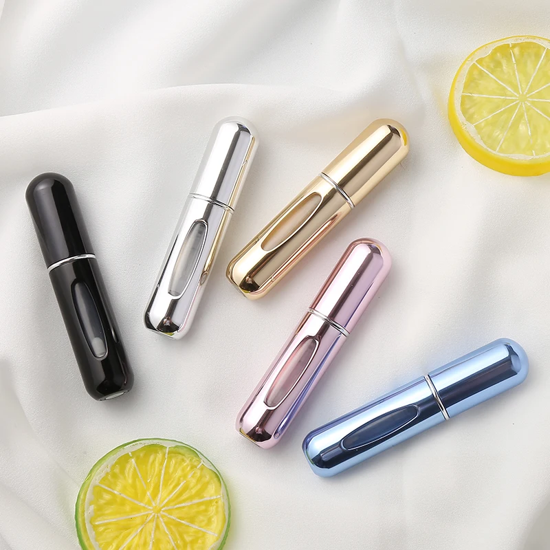

1pc High Quality 5ml Perfume Bottles Metal Atomizer Refillable Aluminum Perfume Atomizer Travel Size