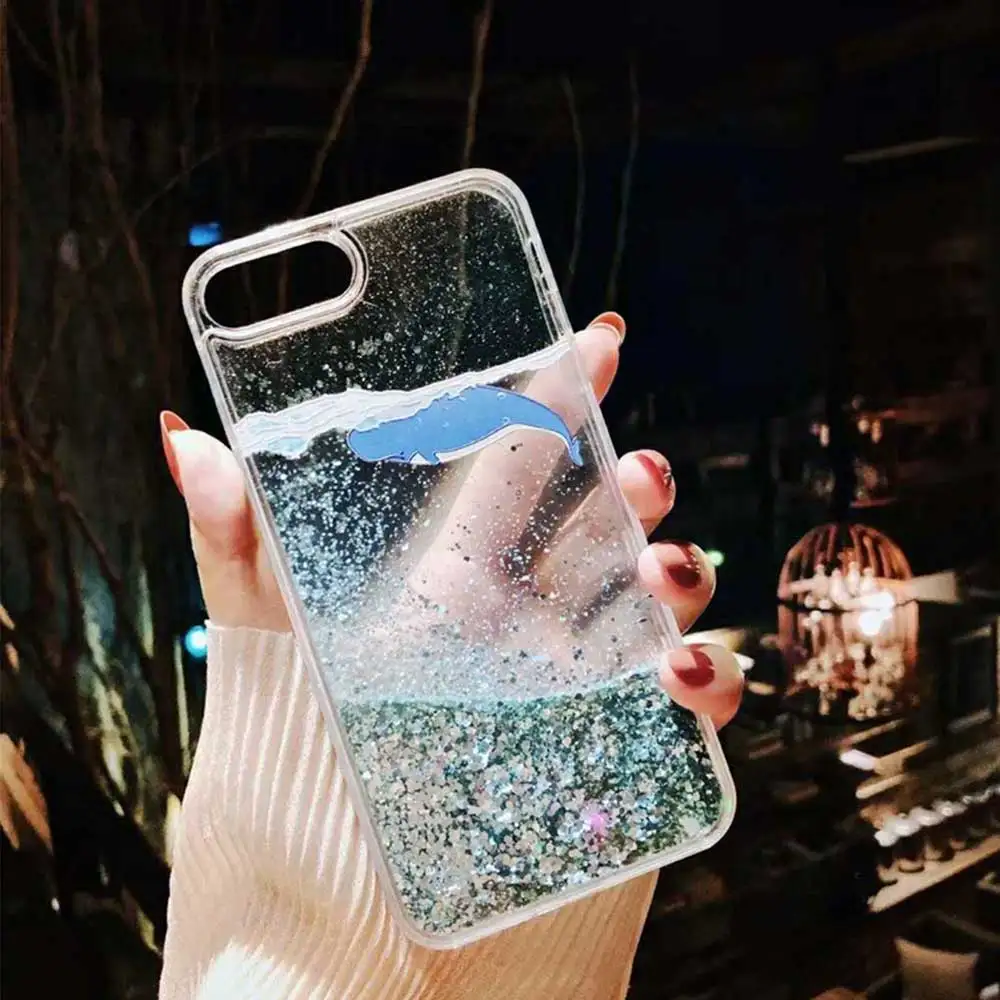 Чехол с динамическим жидким зыбучим песком для iPhone 7, 8 Plus, XR, X, XS, Max, блестящий, 6, 6s Plus, для samsung Galaxy S8, S9, S10 Plus, Note 8, 9, чехол