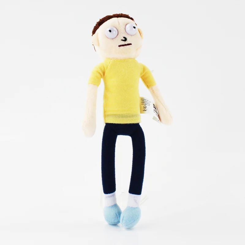 13 стилей новая анимация Рик и Морти плюшевые игрушки Q Mr. Meeseeks плюшевые куклы игрушки для украшения дома - Цвет: morty-26cm