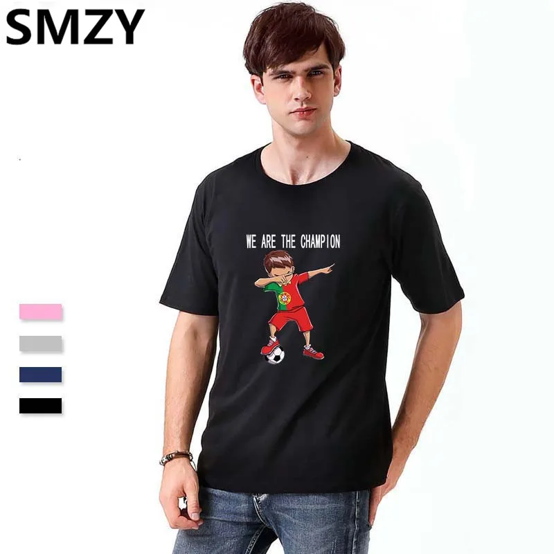 QJM 2018 соответствие с капюшоном Португалии футболка Для женщин хлопок мода лето