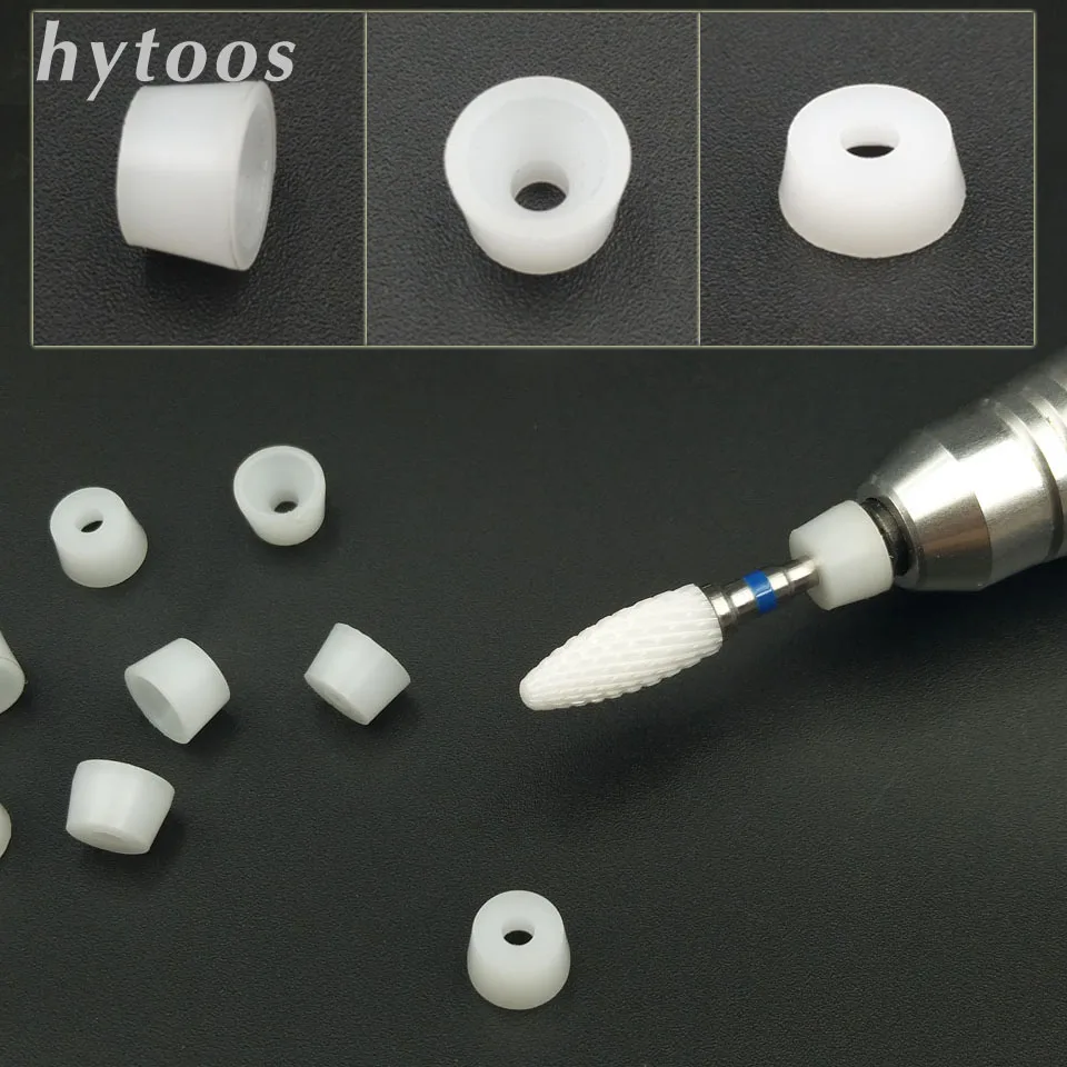 HYTOOS 1 Pack Nail Drill Plastic Protection Caps Used on 3/3
