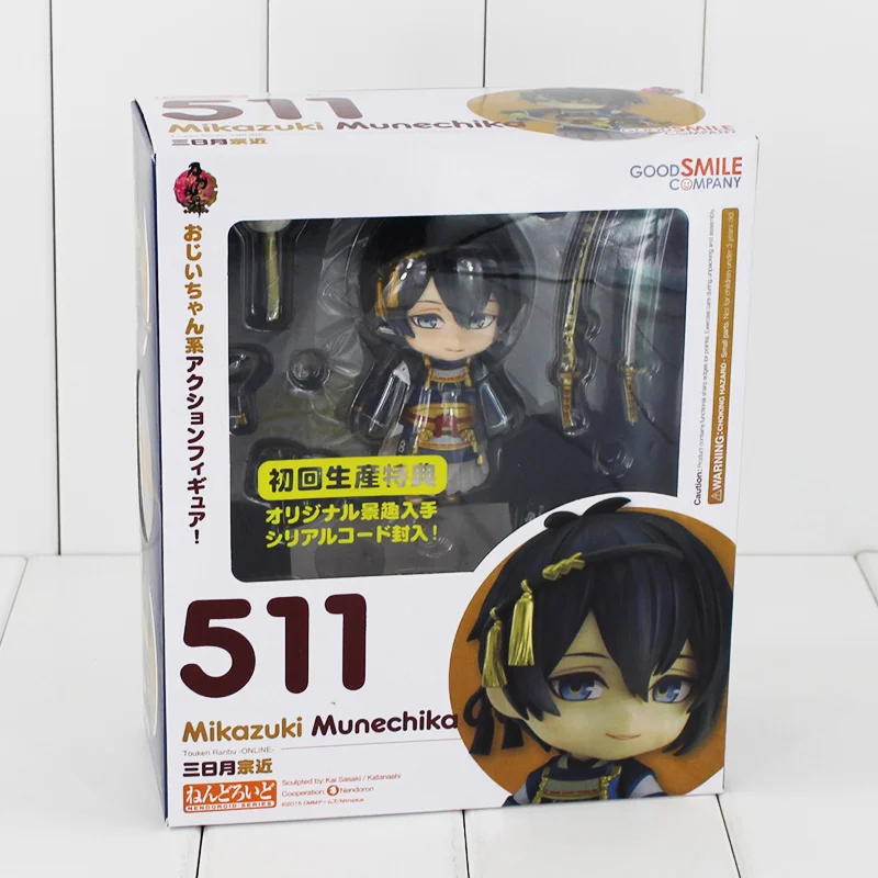 Новая хорошая улыбка Touken Ranbu онлайн лицо changable 511# Mikazuki Munechika Nendoroid ПВХ фигурка Коллекционная модель игрушки