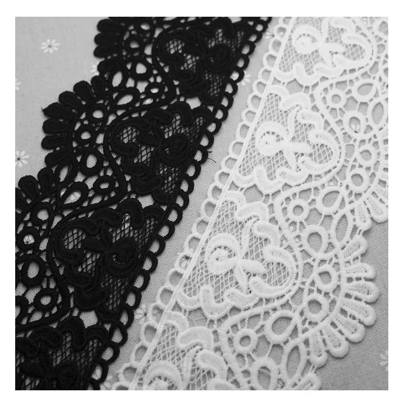 10 см широкая Водорастворимая вышитая кружевная тесьма лента сделай сам