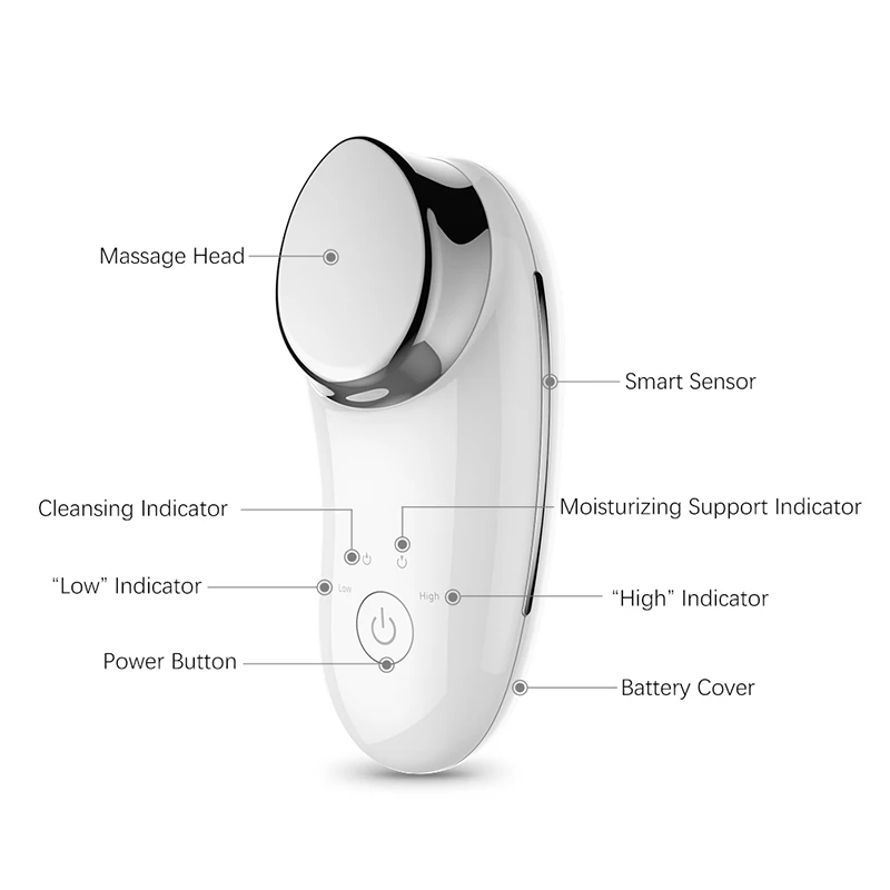 TOUCH beauty новое мини-звуковое устройство для массажа лица, ионная инфузионная Вибрация для лица глубокое очищение спа инструмент для красоты TB-1681