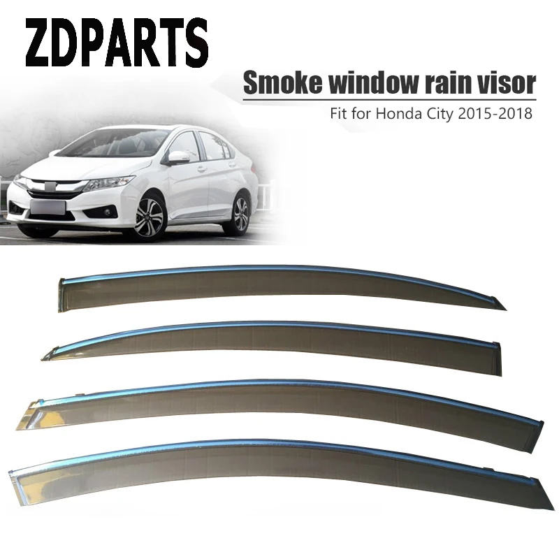 

ZDPARTS 4 шт./компл. автомобильный дефлектор для защиты от ветра защита от солнца защита от дождя защита от ветра козырек крышка отделка Аксессу...