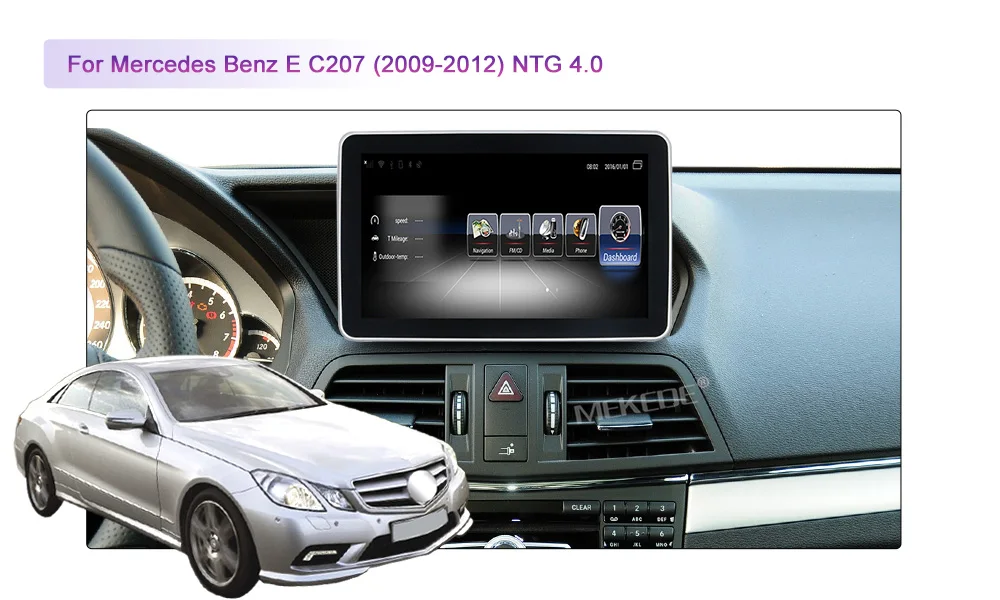 MEKEDE Android 7,1 4G LTE автомобильный мультимедийный плеер Автомобильный DVD для Benz E class Coupe W207 C207 A207 2009- gps Радио 3g ram 32G rom