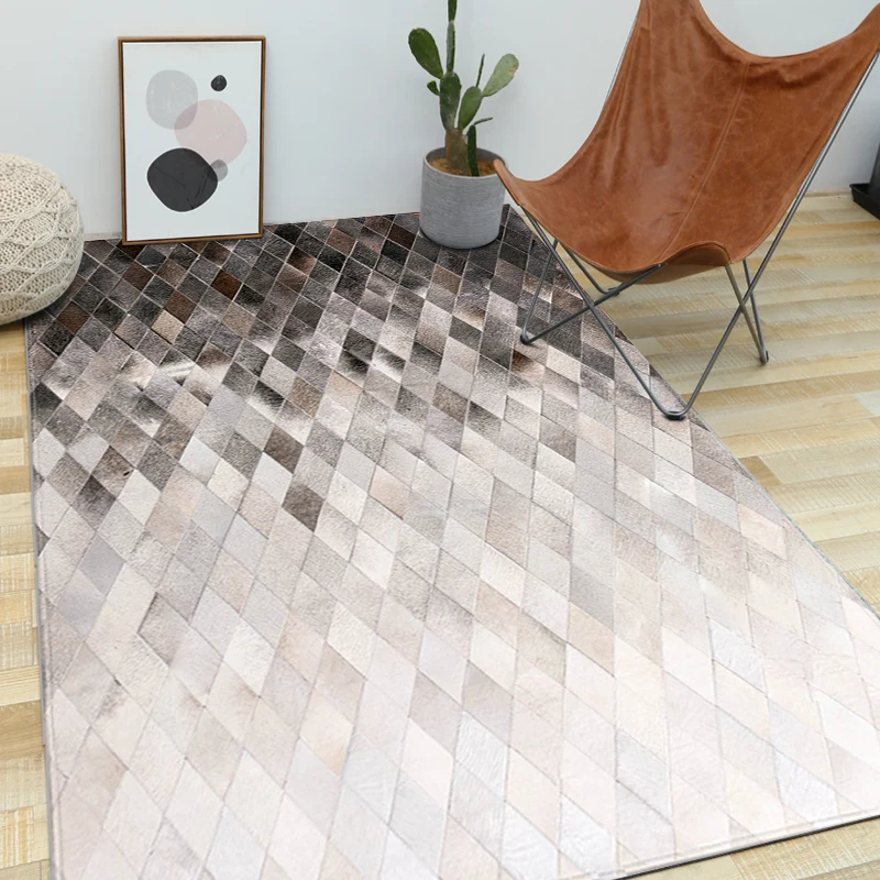 Ковер из натуральной коровьей шкуры для гостиной роскошный ковер воловьей кожи