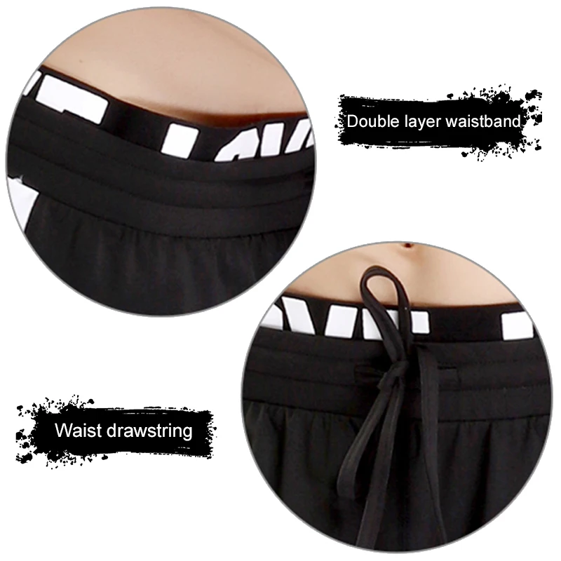 Детектор Для женщин быстросохнущая Дышащие Мягкие штаны для йоги Running Фитнес