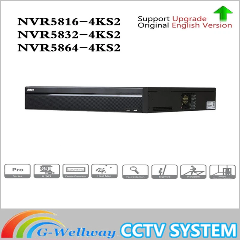 Dahua 16/32/64CH 2U 4 К H.265 сети видео Регистраторы NVR5832 4KS2 NVR5816 NVR5864 Бесплатная DHL