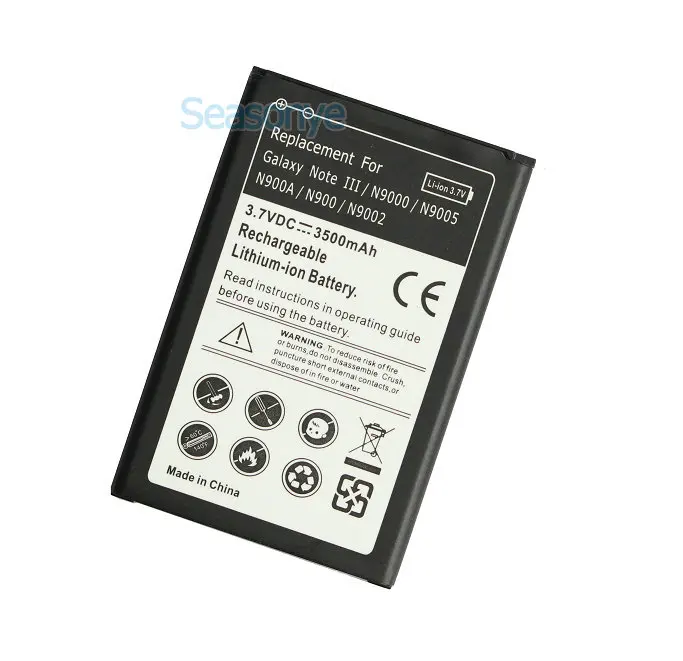 Запасная батарея Seasonye 3500 мАч B800BC / BE BU BZ для Samsung Galaxy Note III 3 N9000 N900 N9002 N9006 N9008 N9009 и т.