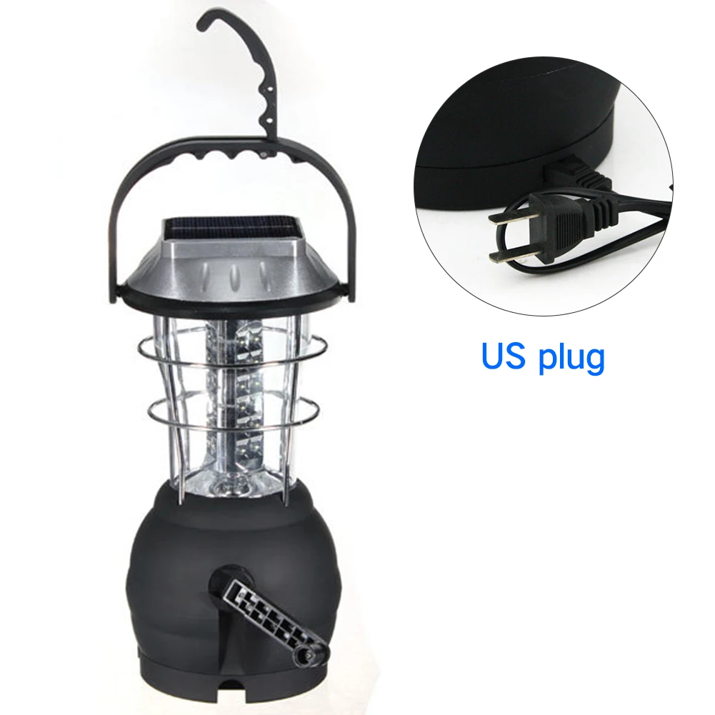 Открытый 36leds Солнечный фонарь Перезаряжаемые Палатка лампы ручной для кемпинга