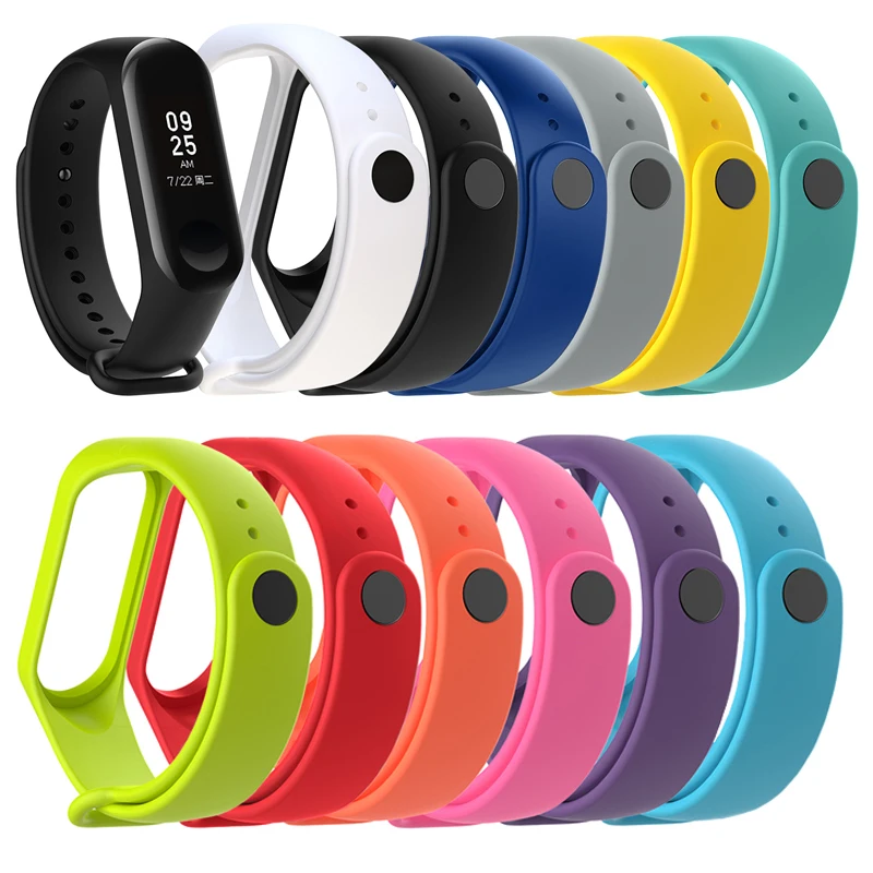 Сменные ремешки для Xiaomi mi band 3 силиконовые браслеты аксессуары xiomi miband |