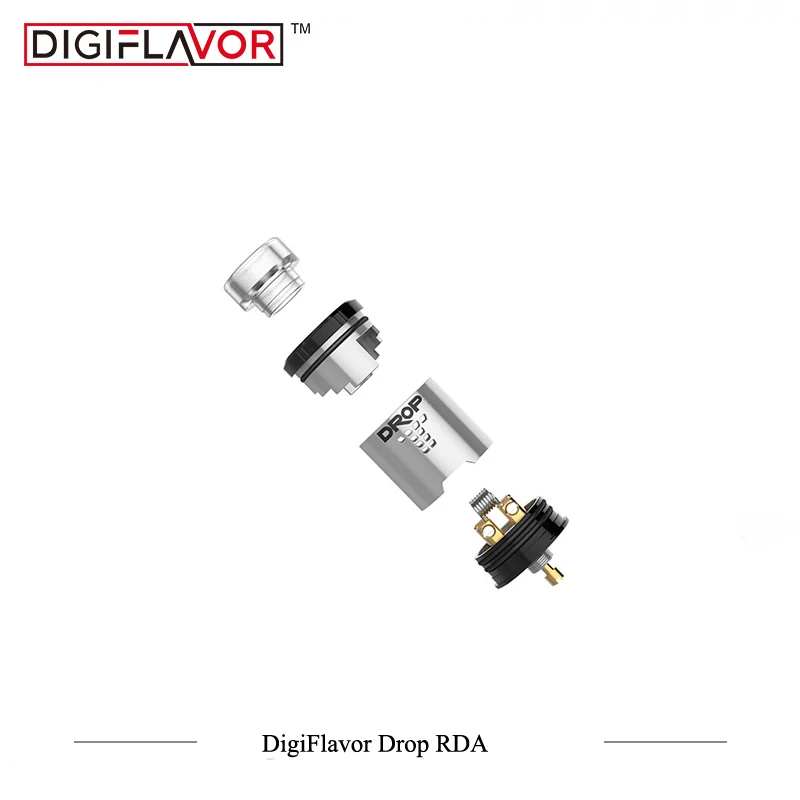 Оригинальный атомайзер Digiflavor DROP RDA с 4 большими отверстиями 510 Pin & BF Squonk