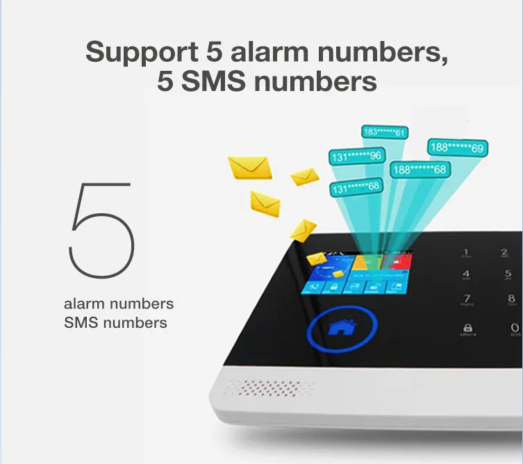 Yobang Security WIFI gsm alarm system Touch Keyboard IOS Android APP 433MHz Home Burglar Wifi/GSM/GPRS/SMS Alarm System | Безопасность и
