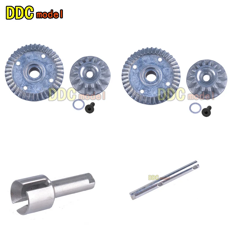 WLtoys 12401 12402 12403 12404 12409 Rc автомобиль запасные части обновленные аксессуары металлический дифференциальный механизм - Цвет: front and rear gear
