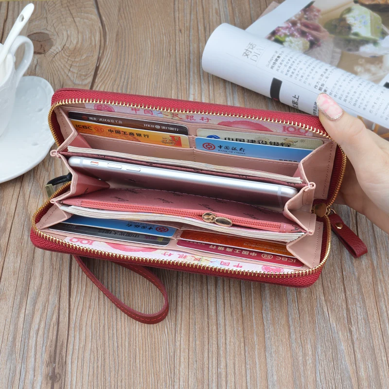 

Fashion Women PU Wallets Coin Card Purse High Quality Wallet Female Large Capacity Purse Multiple Colours Choose Your Favorite