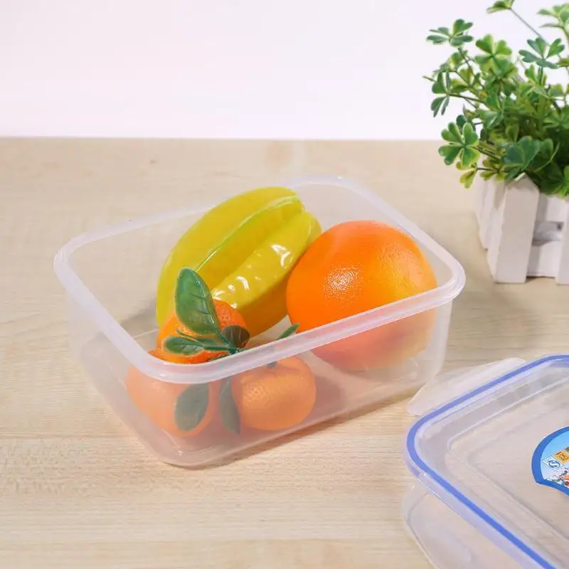 Контейнер для хранения продуктов Bento, фруктов, овощей, свежего хранения, герметичный, для микроволновки, квадратный, для пикника, прозрачный, Ланч-бокс, Кухонный Контейнер