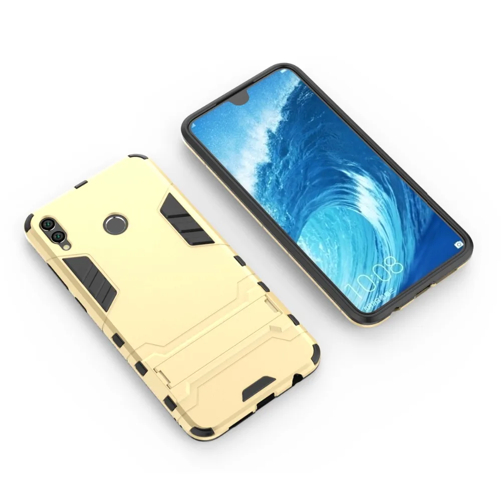 Сверхпрочный робот Hybrid ТПУ & PC армированный чехол с подставкой для huawei Honor 8X Max