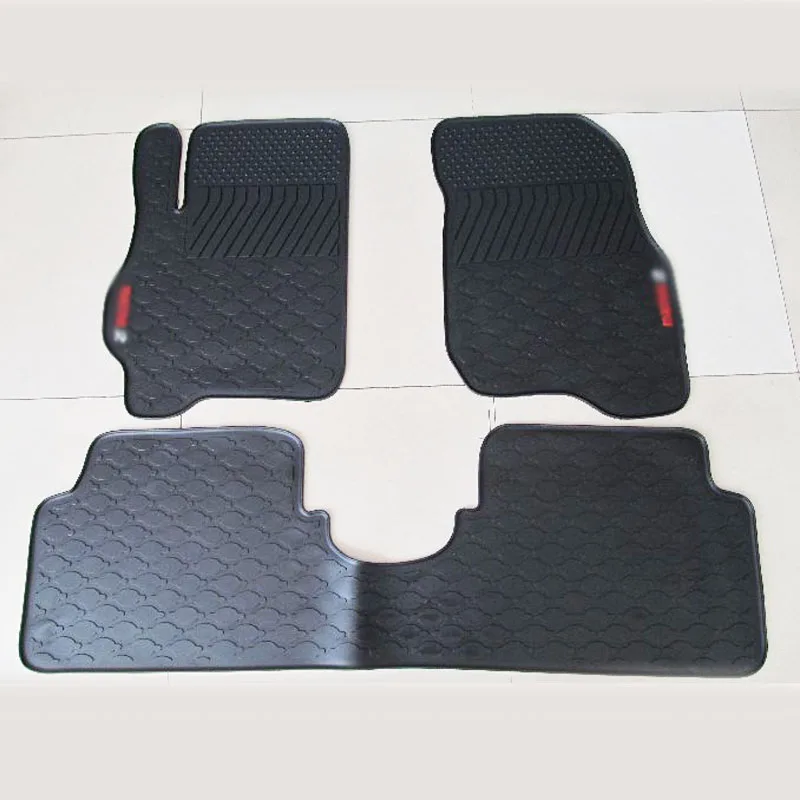 Высококачественные полноразмерные черные резиновые коврики для любых погодных