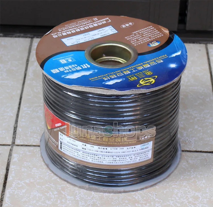 

LN004766 100m Shielding Double Pins OFC Bulk Wire Cable Diameter 6mm