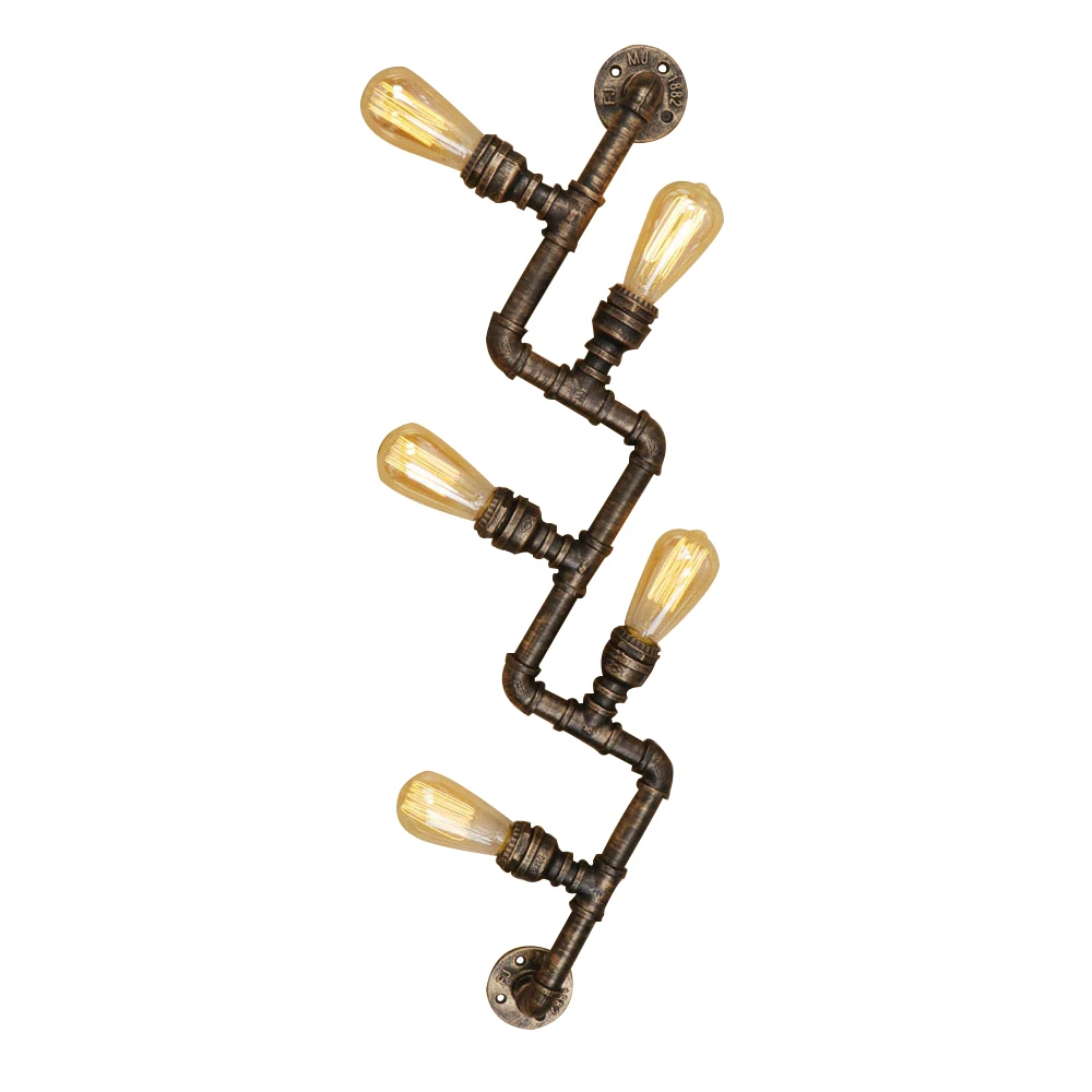 Винтажный железный светильник с ржавчиной минималистичный креативный настенный