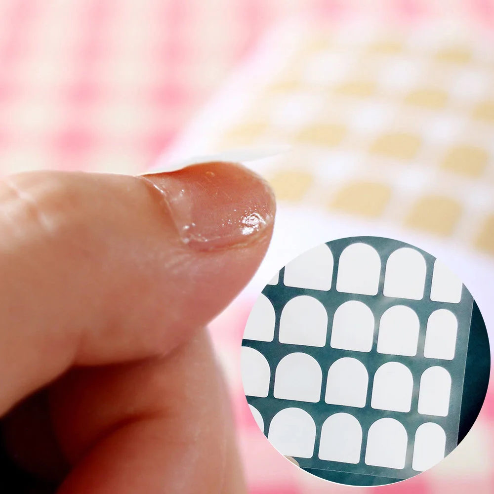 100 шт Сделай Сам ногти маникюр двухсторонние клейкие наклейки для накладных