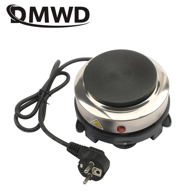 DMWD-Mini calentador eléctrico de café, estufa de calefacción de leche, té, Mocha, placa caliente, olla de cocina multifuncional, horno pequeño, cocina de la UE