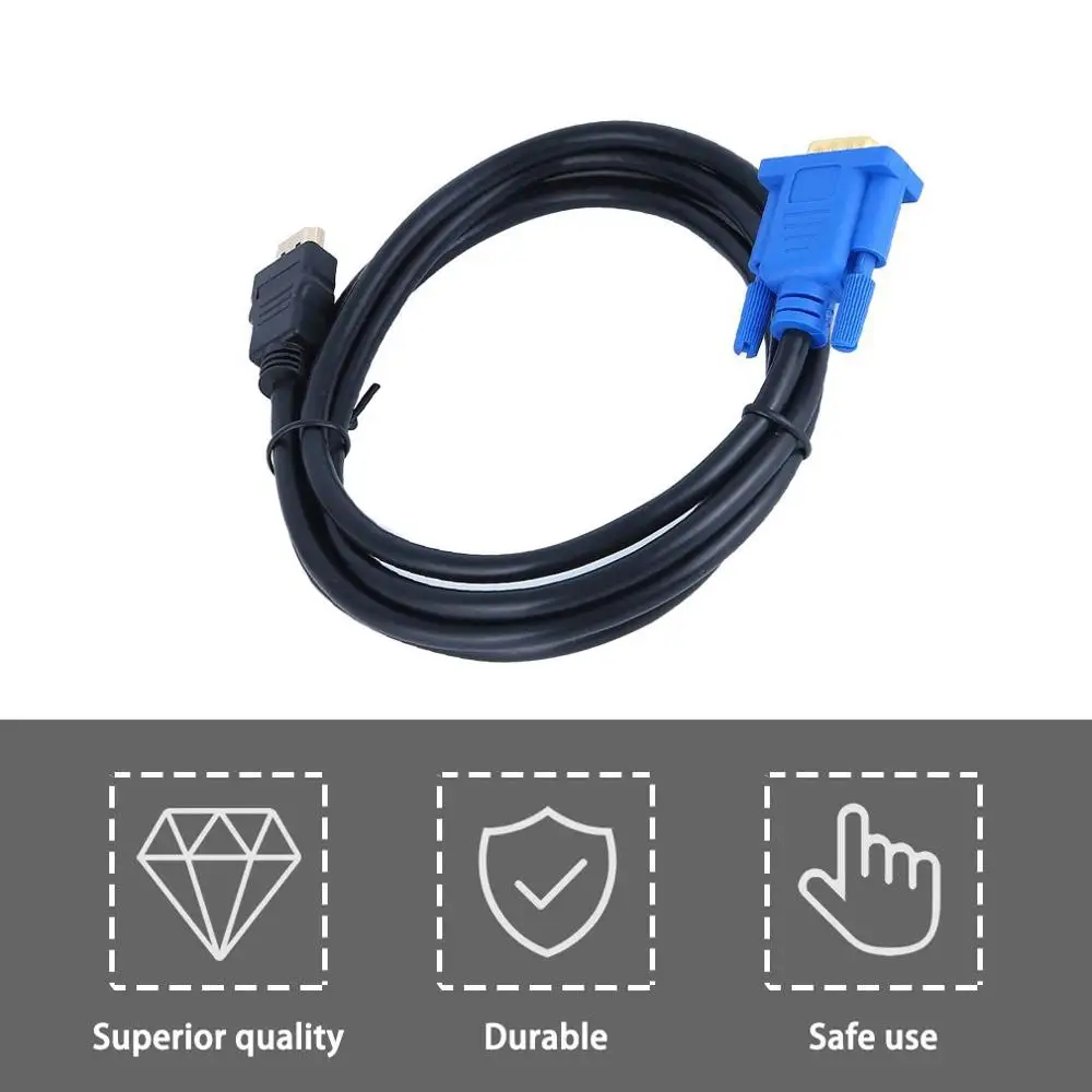Кабель HDMI на VGA 1 8/3 метра 15 контактный адаптер типа Папа папа для видео 1024x768p