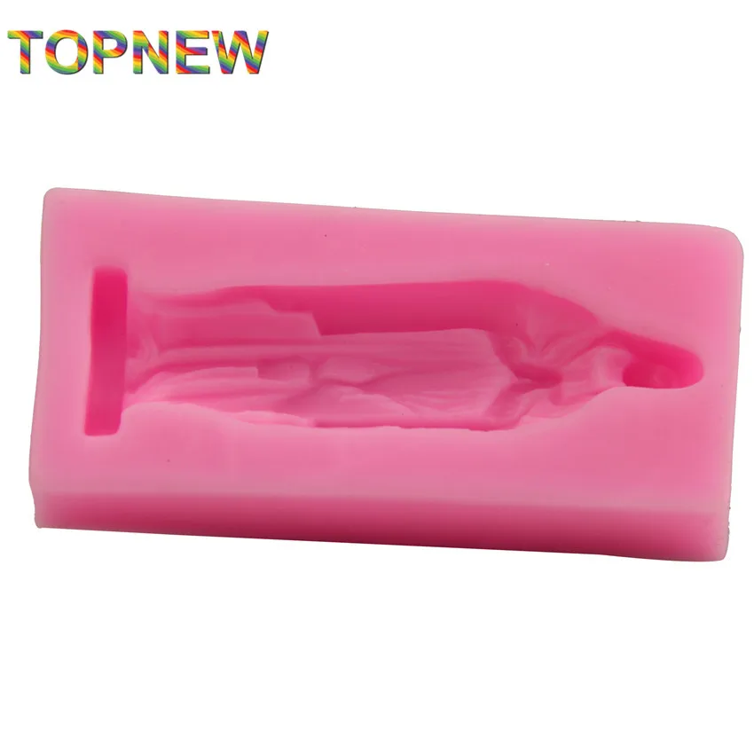 Еда Класс силиконовые Девы Марии 3D формы Мыло свечи Фондант торт украшение