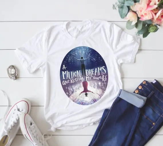 Футболка унисекс с надписью Million Dreams Keeping Me Awake' Circus|Футболки| |