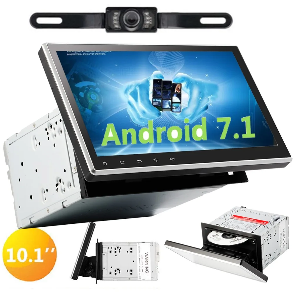 Android 7 1 автомобильный стерео dvd-плеер 2 Din головное устройство в тире gps навигация
