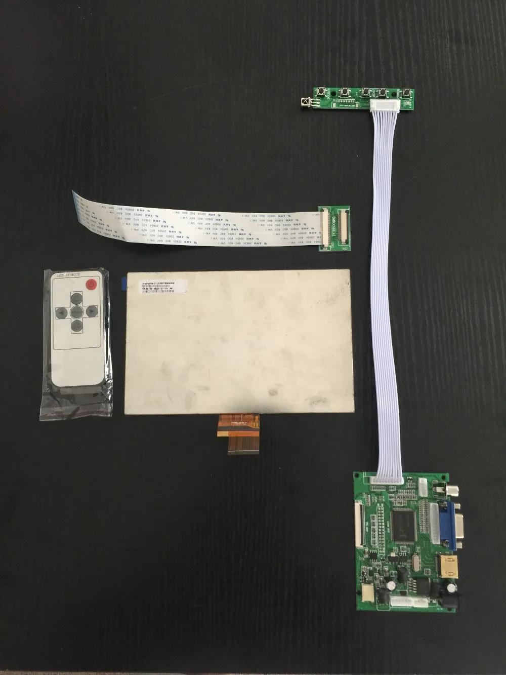 Raspberry Pi 3 Дисплей 7 дюймов 1024X600 ЖК-дисплей монитор панель для Модель B +/2B Pcduino Banana |