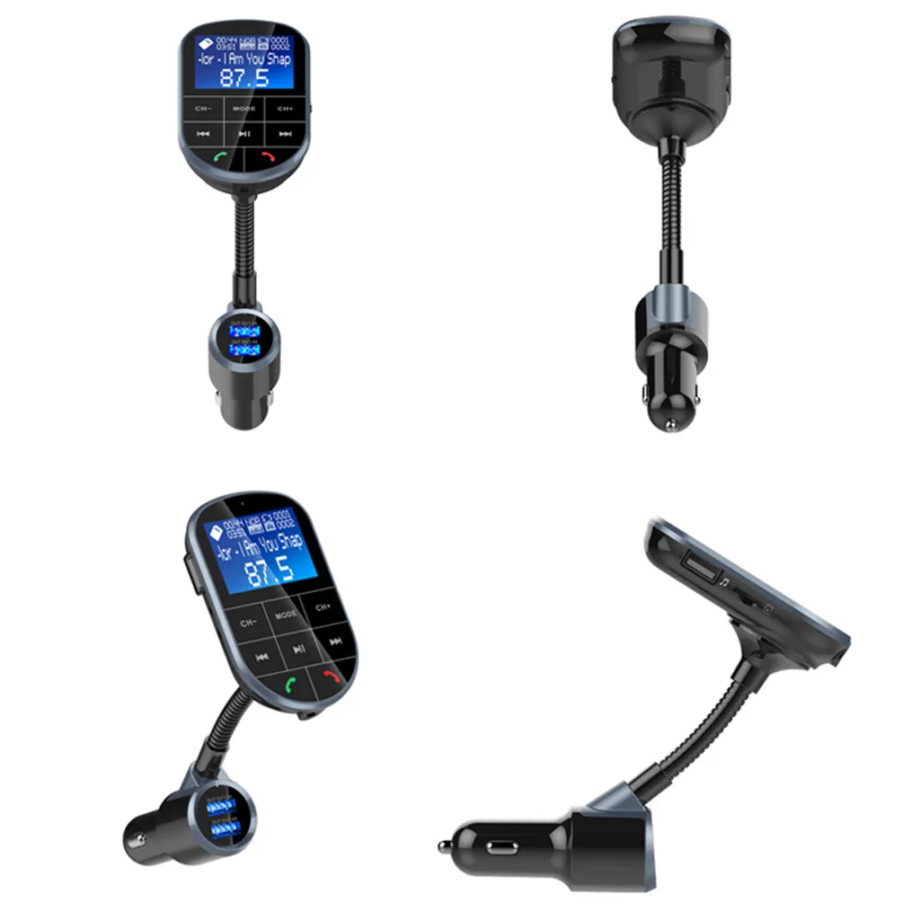 Автомобильный комплект Bluetooth, fm-передатчик, mp3-плеер, Автомобильный дисплей X, Bluetooth, двойной порт, USB, AUX, аудио вход, TF карта, автомобильный fm-передатчик