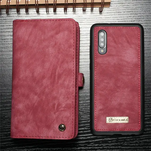 Coque для samsung A20 A20E A30 A40 A50 A70 A80 A90 съемный кошелек чехол 2 в 1 съемный кожаный чехол с откидной крышкой на магните чехол