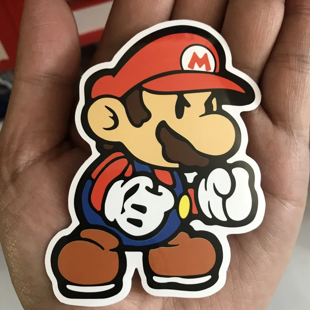3 шт. мультфильм аниме наклейка Марио водонепроницаемый чемодан DIY ноутбук Гитара
