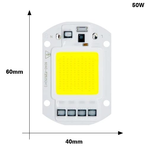 KARWEN светодиодный COB лампа 20 Вт 30 Вт 50 Вт 70 100 Вт YXT светодиодный Вход IP65 110 В 220 В Smart IC для наружного светодиодный прожектор - Испускаемый цвет: 50W