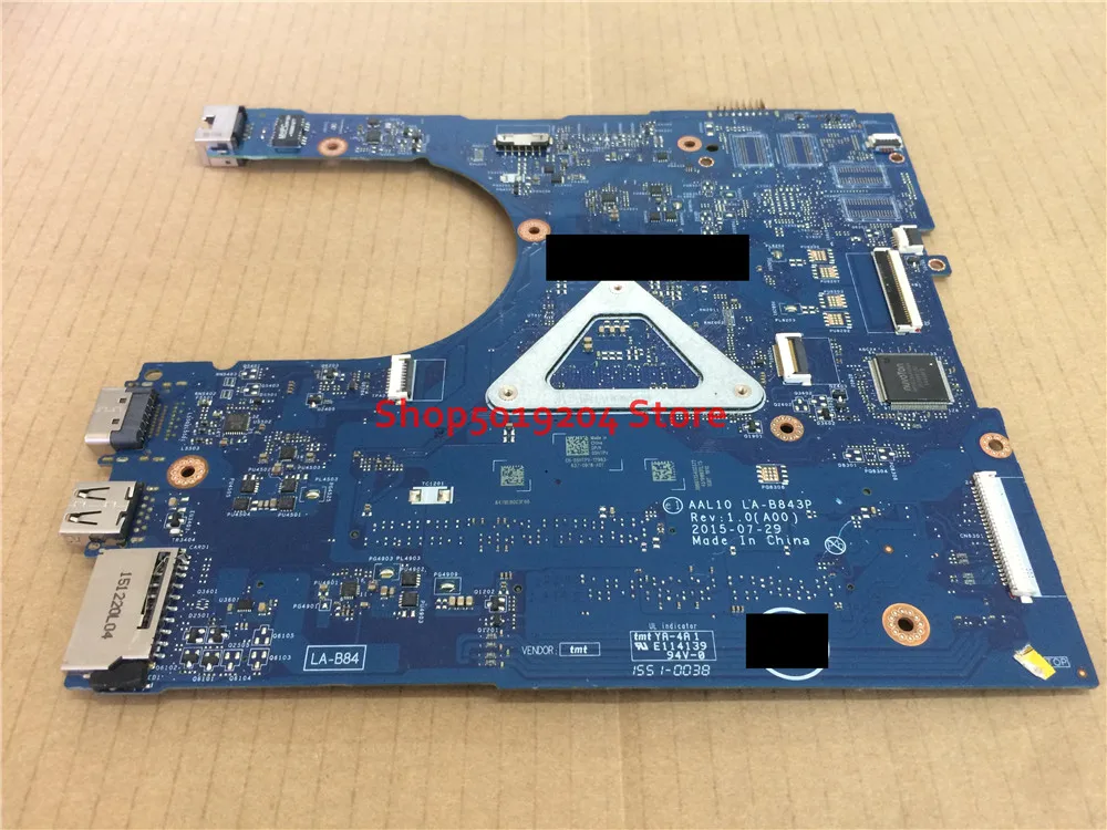 Материнская плата для ноутбука Dell Inspiron 15 5458 5558 5758 AAL10 LA B843P I3 5005U SR27G|Материнские