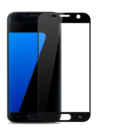 Защитная пленка mocolo для samsung S7, ультра шелковое закаленное стекло для samsung Galaxy S7 G9300 G930 - Цвет: For Galaxy S7 Black