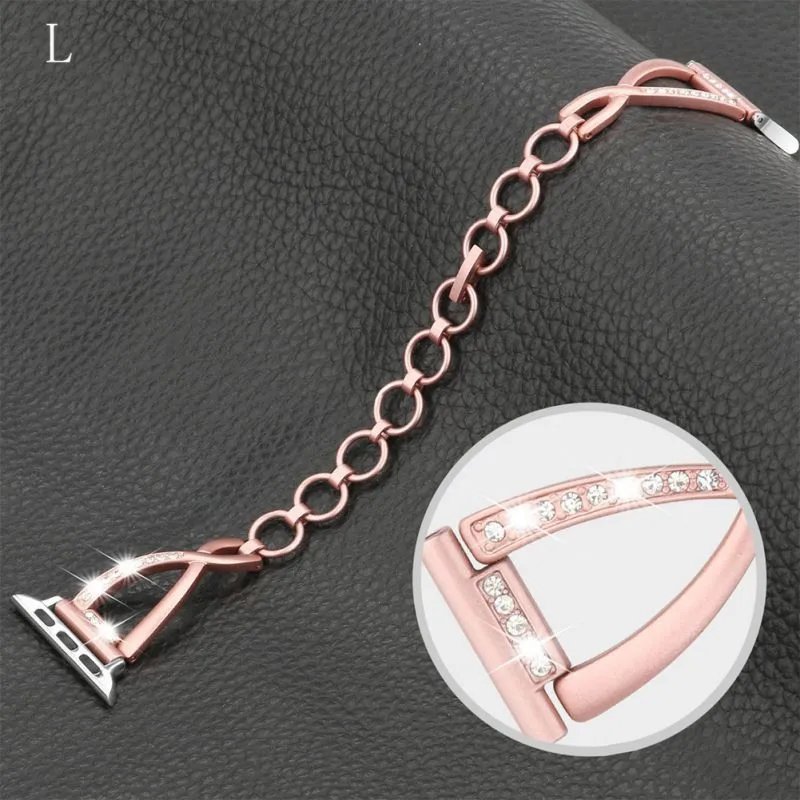 Wearable Stainless Steel Watch Band Metal Smartwatch Strap Replacement For IWatch 1 2 3 4 Steel watch accessories