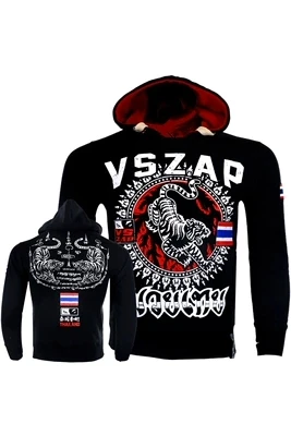 Мужская толстовка VSZAP MMA теплая дышащая с капюшоном и длинным рукавом в стиле хип