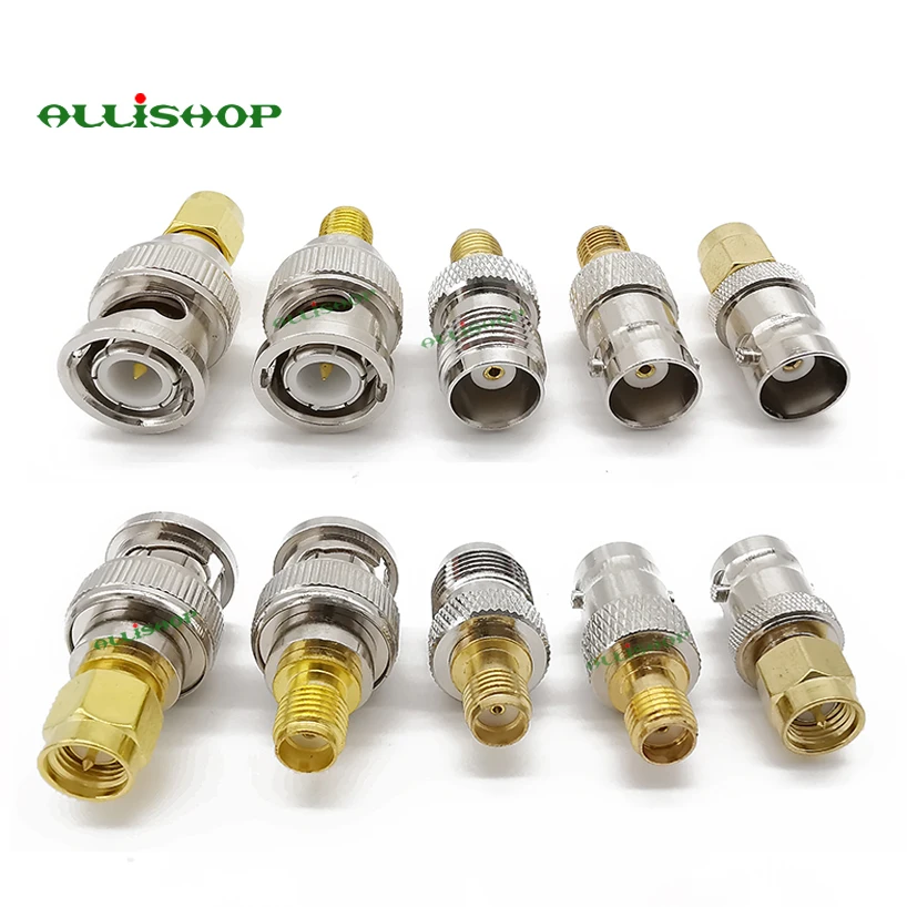 ALLiSHOP 20 комплект RP SMA разъем адаптера SMA к N SMA к BNC SMA к TNC RF коаксиальные разъемы Мужской Женский M/F conector