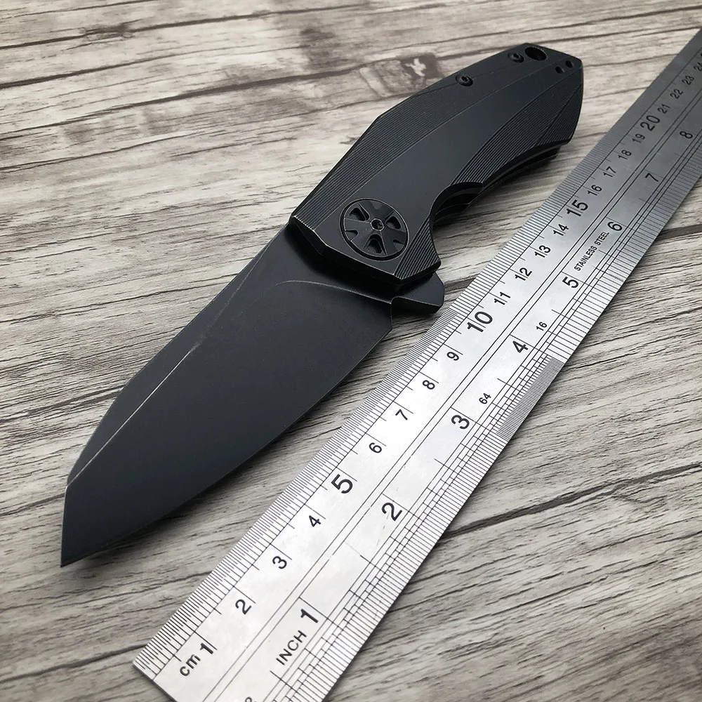 ZZSQ ZT 0456 0456BW складной титановый шарикоподшипник с ручкой Флиппер охотничий лагерь карманный инструмент для выживания EDC D2 лезвие инструмент нож