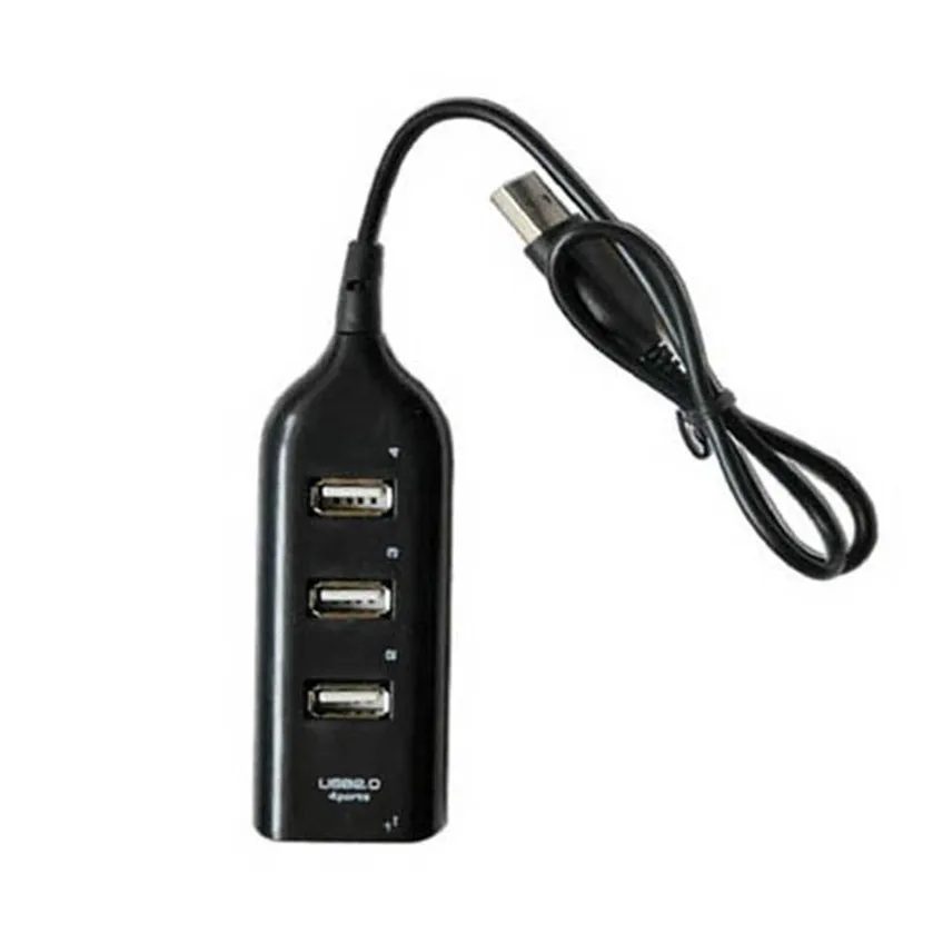 High Quality USB 2.0 Hi-Speed 4-Port Splitter Hub Adapter For PC Computer Notebook New |