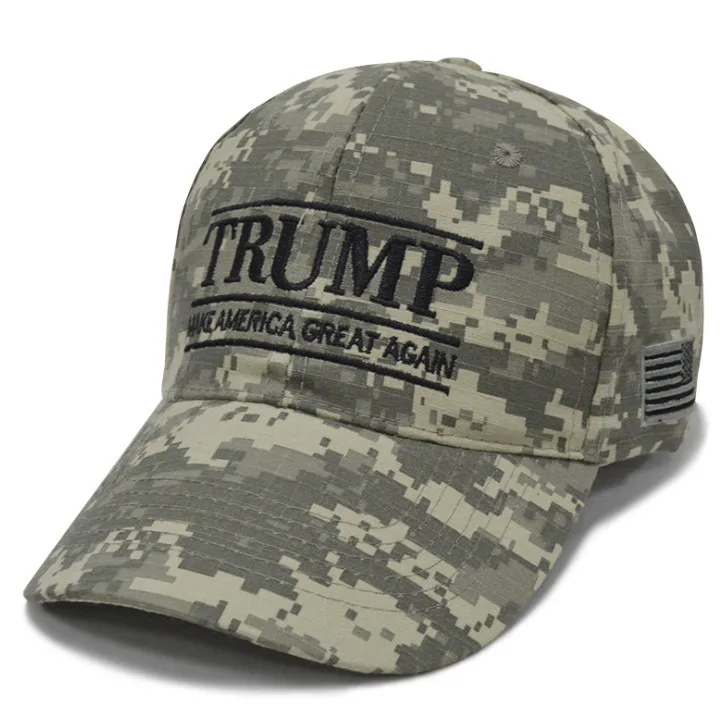 Light Cam Tr 2020 Make America Great Again Кепка с вышивкой Регулируемая Кепка Дональд Трамп бейсбольная кепка Acc014 - Цвет: Light Cam Tr 2020