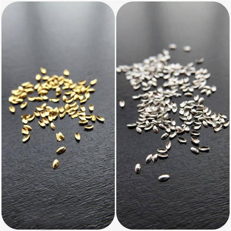 Бесплатная доставка 250 шт. заклепки для ногтей в стиле панк золотистые