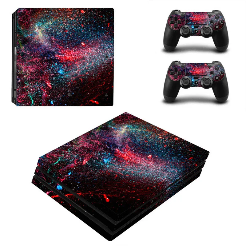 1 Красивая PS4 Pro игровая наклейка на консоль специально разработанная для sony Playstation 4 Pro консоль и контроллер - Цвет: 1