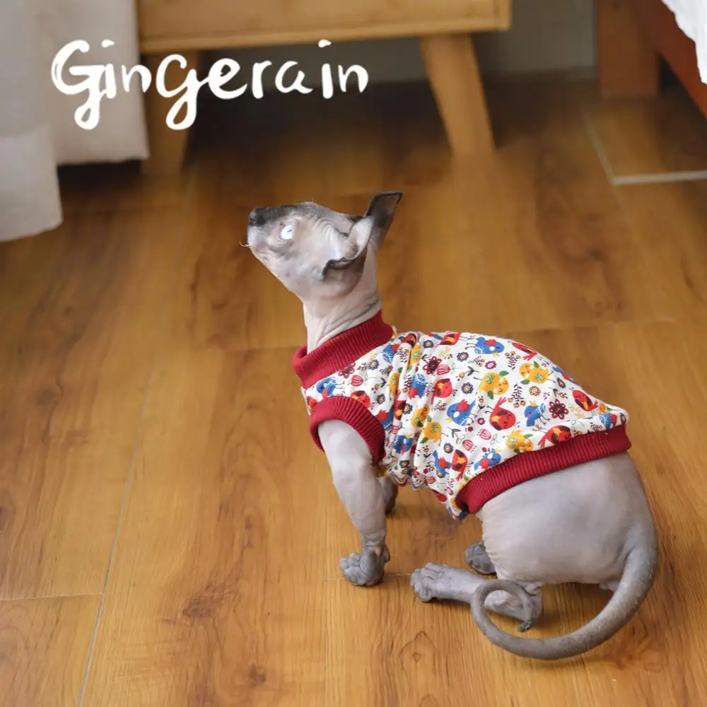 Gingerain Милая кошка Одежда для питомцев кошек модная куртка домашних животных