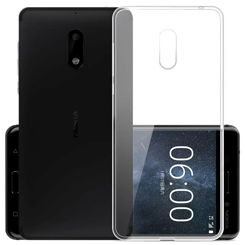Чехол-накладка для телефона Nokia 6 мягкий прозрачный силиконовый чехол на Android 7