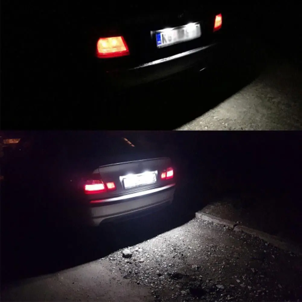 Для BMW 3 серии E46 подсветка номерного знака Вт задний номер 12 В автомобильная лампа