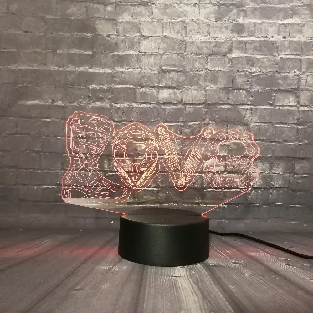 Новый 3D светодиодный ночник настольная Лава Lampara RGB 7 цветов меняющая любовь обувь